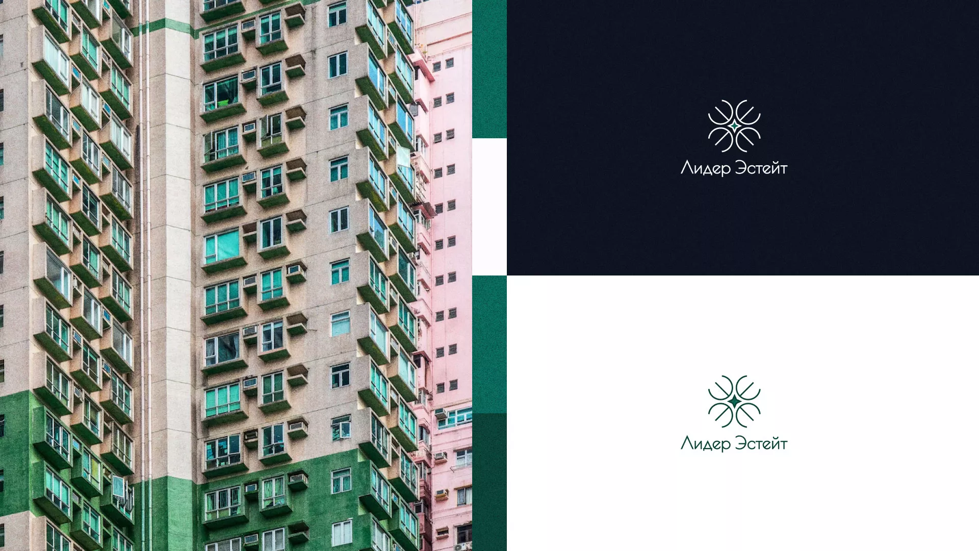 Создание логотипа компании «Лидер Эстейт» в Выксе